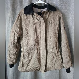 Postcard Designer Ski Jacket Wrinkle Design Winter Coat Women’s Size 42/ M